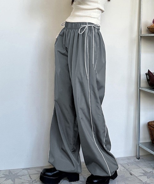 Diffusione Tessile「VELAME」プリーツ ジャージーワイドパンツ Diffusione Tessile「VELAME」プリーツ ジャージーワイドパンツ