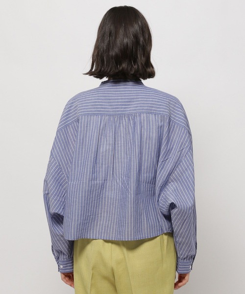 niko and...(ニコアンド)の「プレミアムローンドロストシャツ(シャツ/ブラウス・レディース・グリーン/ホワイト/ピンク/ネイビー/イエロー・SHORT/LONG)」の6枚目の写真