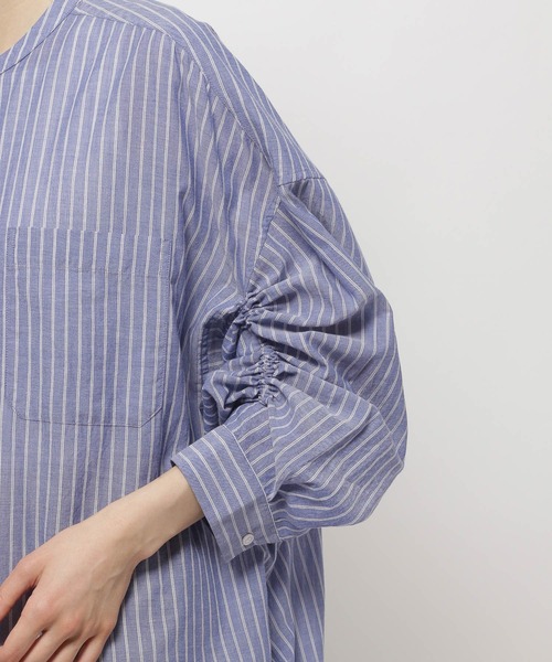 niko and...(ニコアンド)の「プレミアムローンドロストシャツ(シャツ/ブラウス・レディース・グリーン/ホワイト/ピンク/ネイビー/イエロー・SHORT/LONG)」の10枚目の写真