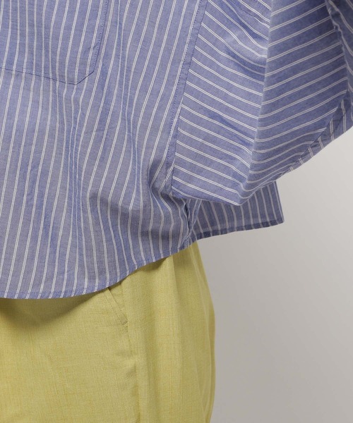niko and...(ニコアンド)の「プレミアムローンドロストシャツ(シャツ/ブラウス・レディース・グリーン/ホワイト/ピンク/ネイビー/イエロー・SHORT/LONG)」の13枚目の写真