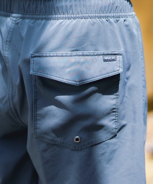 【セール】RVCA メンズ VA PIGMENT ELASTIC SHORT ボードショーツ/サーフトランクス 【2024年夏モデル】/ルーカウエストゴムバギーショーツ (水着)（水着）｜RVCA（ルーカ）