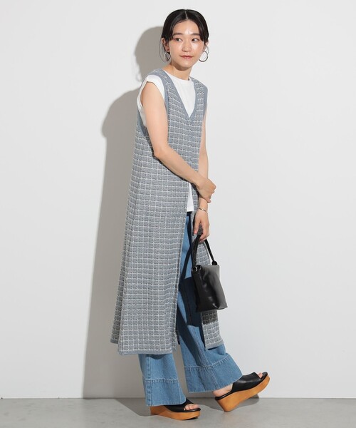 BEAMS HEART / ラメニットジレ × プルオーバー セット（セットアイテム