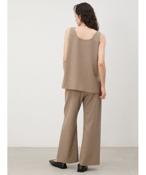 Mila Owen（ミラオーウェン）の「ジョーゼットジャージーSET【手洗い可能】（ワンピース・レディース・モカ/アイボリー/ブラック・0/1/00）」の9枚目の写真