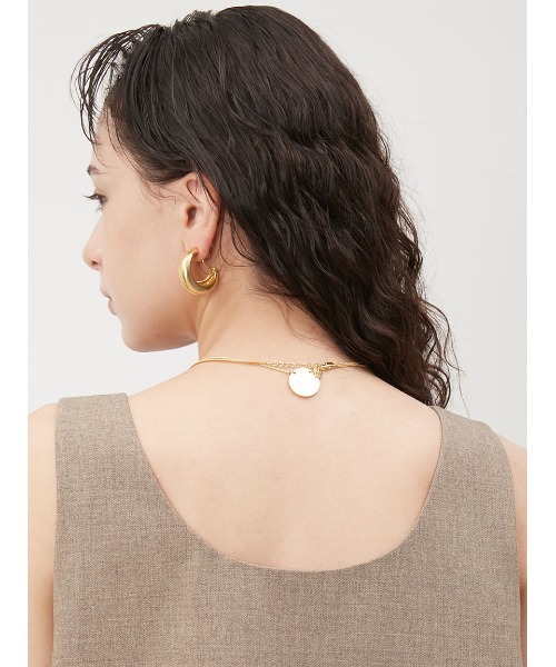 Mila Owen（ミラオーウェン）の「ジョーゼットジャージーSET【手洗い可能】（ワンピース・レディース・モカ/アイボリー/ブラック・0/1/00）」の12枚目の写真