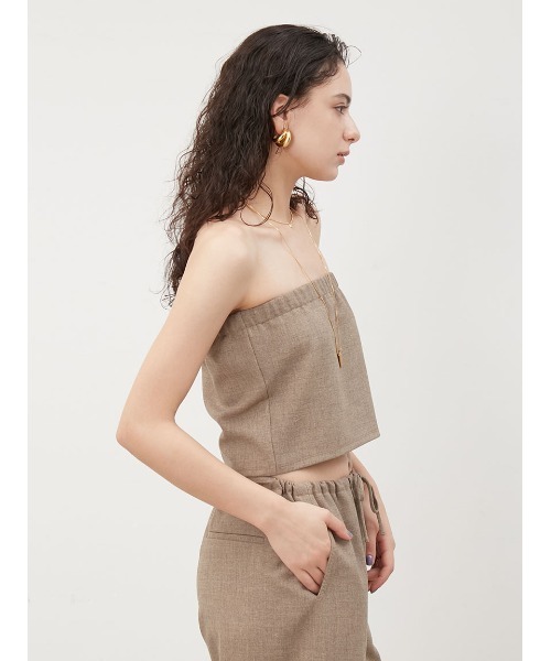 Mila Owen（ミラオーウェン）の「ジョーゼットジャージーSET【手洗い可能】（ワンピース・レディース・モカ/アイボリー/ブラック・0/1/00）」の15枚目の写真