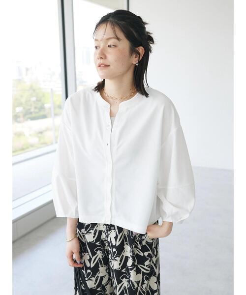 CRAFT STANDARD BOUTIQUE（クラフトスタンダードブティック）の「ランタン袖カーディガン（カーディガン/ボレロ・レディース・オフホワイト/カーキ/ブラック・FREE）」の20枚目の写真