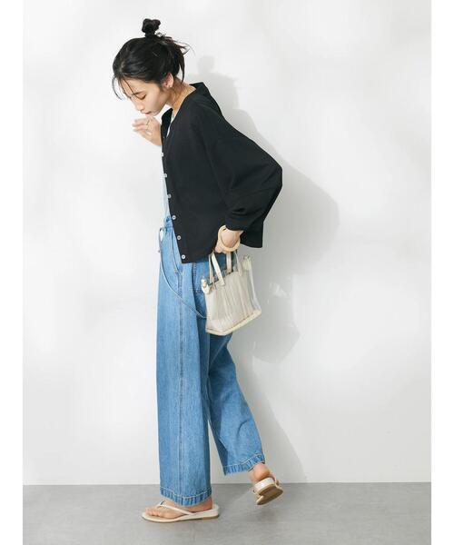 CRAFT STANDARD BOUTIQUE（クラフトスタンダードブティック）の「ランタン袖カーディガン（カーディガン/ボレロ・レディース・オフホワイト/カーキ/ブラック・FREE）」の13枚目の写真