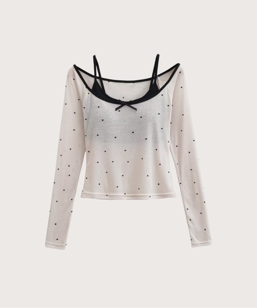 ドットバレエシャツセットアップ Dots Ballet Shirt Set-Up（アンサンブル）｜LA POMME petit（ラポミ・プチ）