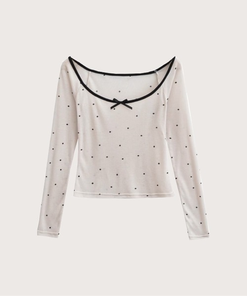ドットバレエシャツセットアップ Dots Ballet Shirt Set-Up（アンサンブル）｜LA POMME petit（ラポミ・プチ）