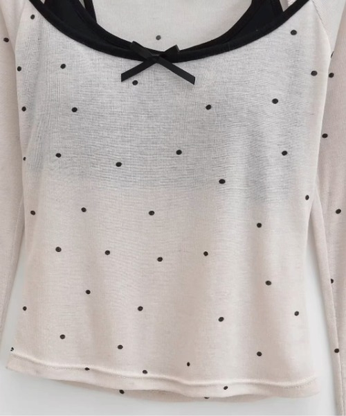 ドットバレエシャツセットアップ Dots Ballet Shirt Set-Up（アンサンブル）｜LA POMME petit（ラポミ・プチ）