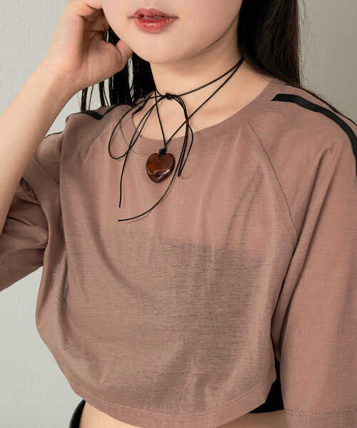 Chico（チコ）の「マーブルクリアチョーカー（その他ヘアアクセサリー・レディース・イエロー/ブラウン/グリーン・FREE）」の2枚目の写真