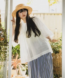 niko and... | [MODE NORM CORE]ボイルギャザー2WAYブラウス(Tシャツ/カットソー)