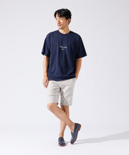 ABAHOUSE GRAY（アバハウスグレイ）の「【CITY】刺繍 ポンチ Tシャツ（Tシャツ/カットソー・メンズ・ブラック/スモークピンク/ネイビー/グリーン/ホワイト・46/48）」の12枚目の写真