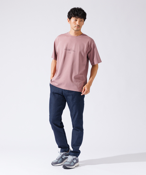 ABAHOUSE GRAY（アバハウスグレイ）の「【CITY】刺繍 ポンチ Tシャツ（Tシャツ/カットソー・メンズ・ブラック/スモークピンク/ネイビー/グリーン/ホワイト・46/48）」の16枚目の写真