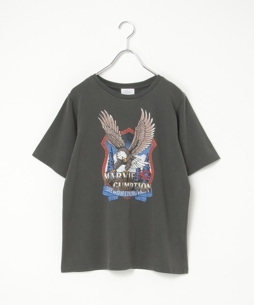 notch.(ノッチ)の「イーグルプリントTシャツ(Tシャツ/カットソー・レディース・オフホワイト/チャコール・M)」の17枚目の写真