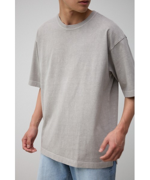 AZUL by moussy(アズールバイマウジー)の「ピグメントサイドスリットTシャツ(Tシャツ/カットソー・メンズ・ライトグレー/ブラック/ライトカーキ・MEDIUM/LARGE)」の14枚目の写真