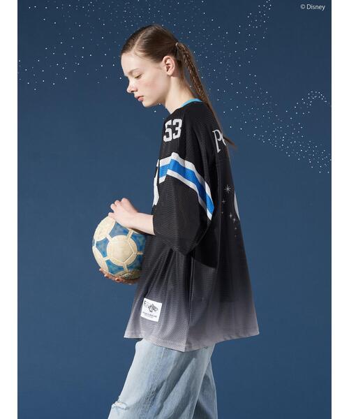 Disney（ディズニー）の「ゲームシャツ/Peter　Pan（Tシャツ/カットソー・レディース・ブラック/ブルー・FREE）」の5枚目の写真