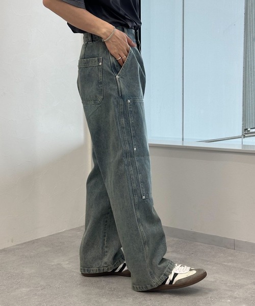 3.3 Field Trip （3.3フィールドトリップ）の「3.3 Field Trip／ダブルニーデニム2（デニムパンツ・メンズ・ブルー・MEDIUM/LARGE）」の6枚目の写真