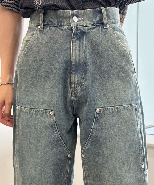 3.3 Field Trip （3.3フィールドトリップ）の「3.3 Field Trip／ダブルニーデニム2（デニムパンツ・メンズ・ブルー・MEDIUM/LARGE）」の8枚目の写真