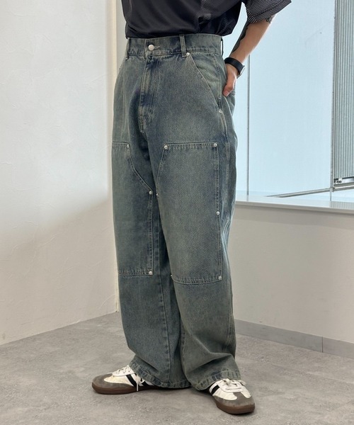 3.3 Field Trip （3.3フィールドトリップ）の「3.3 Field Trip／ダブルニーデニム2（デニムパンツ・メンズ・ブルー・MEDIUM/LARGE）」の22枚目の写真