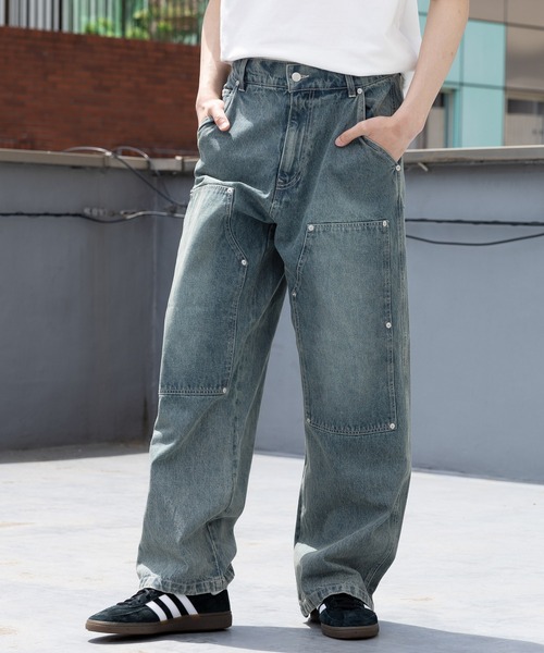 3.3 Field Trip （3.3フィールドトリップ）の「3.3 Field Trip／ダブルニーデニム2（デニムパンツ・メンズ・ブルー・MEDIUM/LARGE）」の19枚目の写真