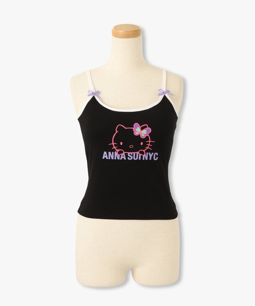 ANNA SUI NYC（アナ スイ エヌ ワイ シー）の「ANNA SUI NYC HELLO KITTY リンガーキャミソール（キャミソール・レディース・ブラック/ピンク・S/M）」の5枚目の写真