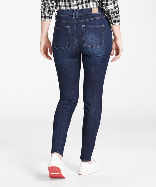 L.L.Bean（エルエルビーン）の「ビーンフレックス・ジーンズ、ミッドライズ　スキニーレッグ　プルオン ジャパン・フィット　股下75cm（デニムパンツ・レディース・ブルー/ブラック/ダークブルー/ライトインディゴブルー・7/9/11/15 /13/17）」の7枚目の写真