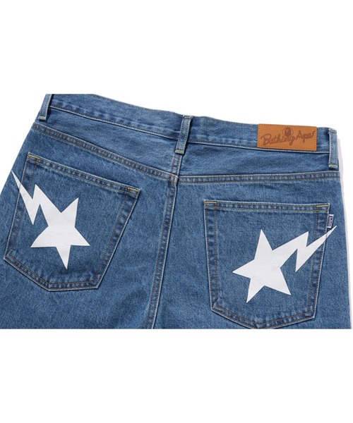 A BATHING APEデニム スター柄 A BATHING APE（アベイシングエイプ）の「STA DENIM PANTS（デニム