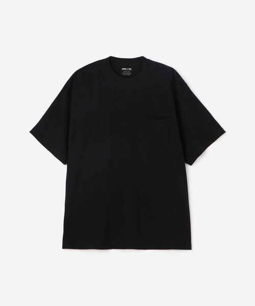 Morris & Sons（モリスアンドサンズ）の「MORRIS & SONS | 丸胴吊り天竺 ポケットTシャツ MEN（Tシャツ/カットソー・メンズ・ダークグリーン/ブラック/ホワイト/ライトブルー・5/4/3）」の3枚目の写真