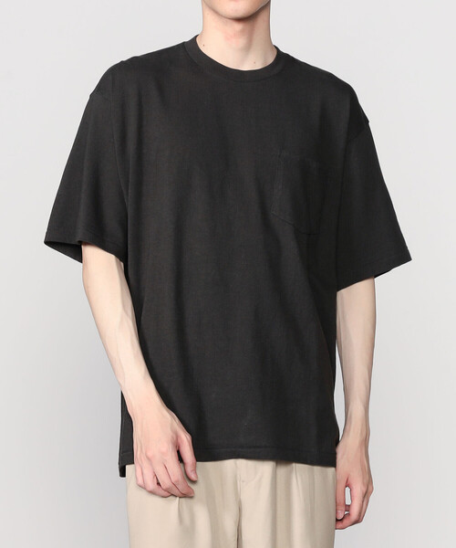 Morris & Sons（モリスアンドサンズ）の「MORRIS & SONS | 丸胴吊り天竺 ポケットTシャツ MEN（Tシャツ/カットソー・メンズ・ダークグリーン/ブラック/ホワイト/ライトブルー・5/4/3）」の4枚目の写真