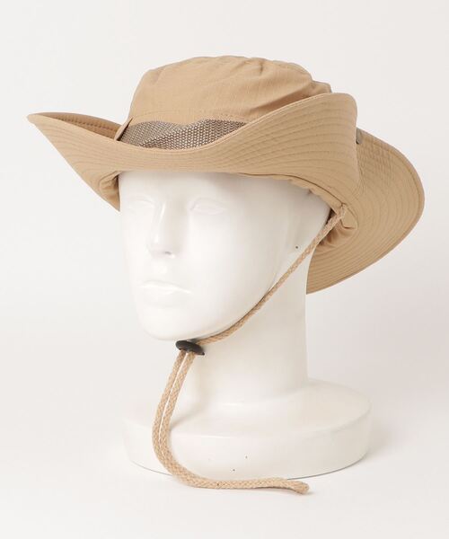 FUNALIVE（ファンアライブ）の「RUCCHE リップストップアドベンチャーハット（ハット・メンズ・チャコール/ライトベージュ/ブルーグリーン/ダークベージュ/ダルブルー系/カーキ/ネイビー/グレー/ブラック/ベージュ・F）」の18枚目の写真