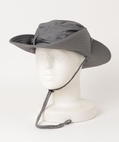 FUNALIVE（ファンアライブ）の「RUCCHE リップストップアドベンチャーハット（ハット・メンズ・チャコール/ライトベージュ/ブルーグリーン/ダークベージュ/ダルブルー系/カーキ/ネイビー/グレー/ブラック/ベージュ・F）」の19枚目の写真