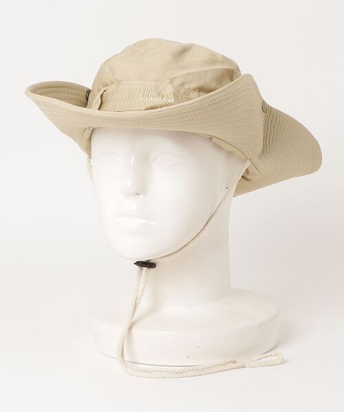 FUNALIVE（ファンアライブ）の「RUCCHE リップストップアドベンチャーハット（ハット・メンズ・チャコール/ライトベージュ/ブルーグリーン/ダークベージュ/ダルブルー系/カーキ/ネイビー/グレー/ブラック/ベージュ・F）」の22枚目の写真