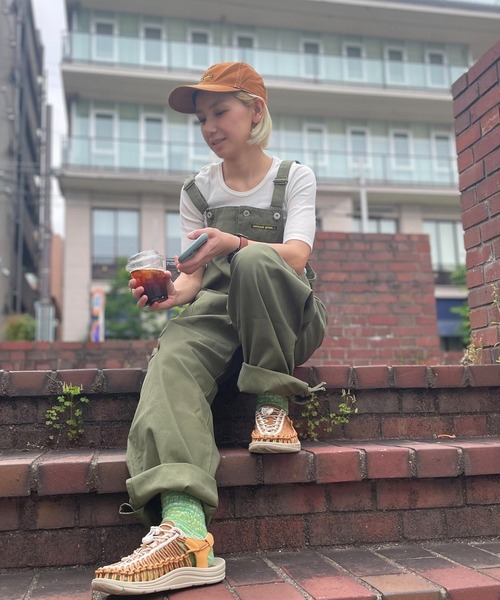 GREEN BOWL（グリーンボウル）の「グリーンボウル【GREEN BOWL】Canvas Gardening Overaall（サロペット/オーバーオール・レディース・ブルー系/グレー/マスタード/ブラック/アイボリー/オリーブ・FREE）」の7枚目の写真