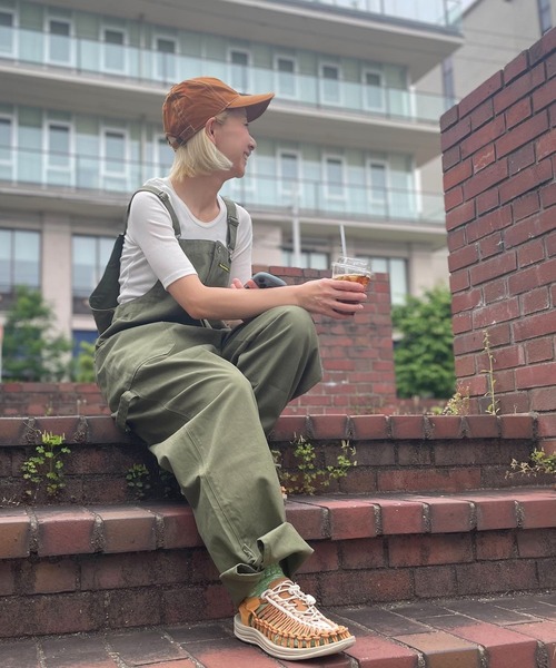 GREEN BOWL（グリーンボウル）の「グリーンボウル【GREEN BOWL】Canvas Gardening Overaall（サロペット/オーバーオール・レディース・ブルー系/グレー/マスタード/ブラック/アイボリー/オリーブ・FREE）」の8枚目の写真