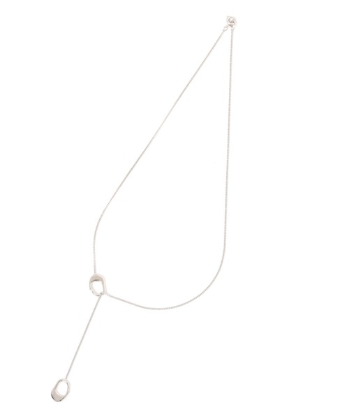 mysty woman（ミスティウーマン）の「スライドネックレス　131900（ネックレス・レディース・ベージュ/ライトグレー・FREE）」の6枚目の写真