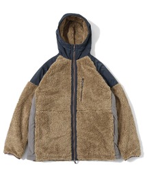 シャギーボアフードジャケット