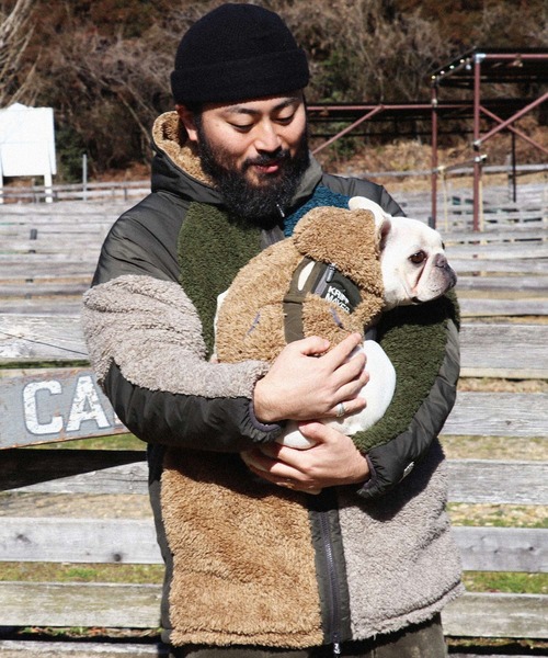 KRIFF MAYER（クリフメイヤー）の「シャギーボアフードジャケット（その他アウター・メンズ・グレー/ナチュラル/ベージュ/チャコール/カラフル/ダークブルー/カーキ・MEDIUM/X-LARGE/LARGE）」の7枚目の写真