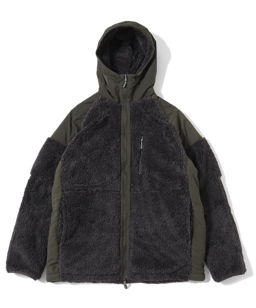 KRIFF MAYER（クリフメイヤー）の「シャギーボアフードジャケット（その他アウター・メンズ・グレー/ナチュラル/ベージュ/チャコール/カラフル/ダークブルー/カーキ・MEDIUM/X-LARGE/LARGE）」の3枚目の写真