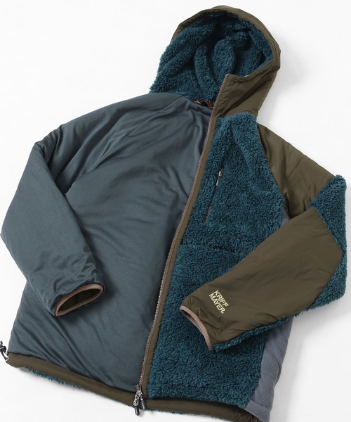 KRIFF MAYER（クリフメイヤー）の「シャギーボアフードジャケット（その他アウター・メンズ・グレー/ナチュラル/ベージュ/チャコール/カラフル/ダークブルー/カーキ・MEDIUM/X-LARGE/LARGE）」の19枚目の写真