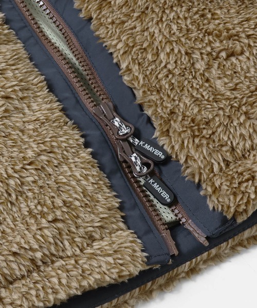 KRIFF MAYER（クリフメイヤー）の「シャギーボアフードジャケット（その他アウター・メンズ・グレー/ナチュラル/ベージュ/チャコール/カラフル/ダークブルー/カーキ・MEDIUM/X-LARGE/LARGE）」の22枚目の写真