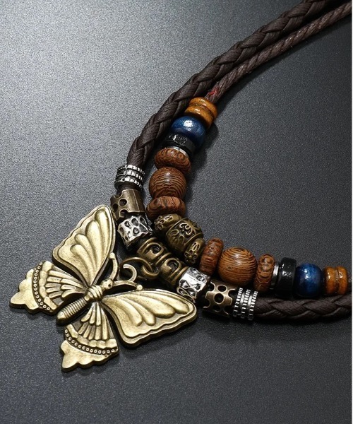 Port（ポート）の「【 Port / ポート 】 ボヘミアン モチーフ ネックレス / バタフライ / リーフ / ストーン風（ネックレス・レディース・B/C/A/D・FREE）」の7枚目の写真