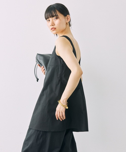 BABYLONE（バビロン）の「ミニサックチュニック（チュニック・レディース・ブラック/ダークブラウン・フリー）」の4枚目の写真