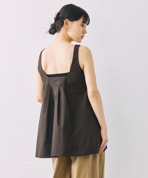 BABYLONE（バビロン）の「ミニサックチュニック（チュニック・レディース・ブラック/ダークブラウン・フリー）」の11枚目の写真