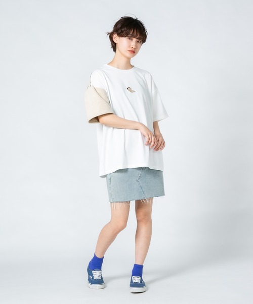 JEANS MATE（ジーンズメイト）の「【LIVERY/ライブリー】　猫 パンダ コアラ 半袖Tシャツ　アニマルシリーズ（Tシャツ/カットソー・レディース・ブラック/ミント/オフホワイト・FREE）」の9枚目の写真