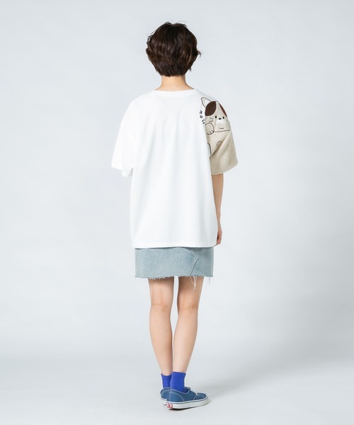 JEANS MATE（ジーンズメイト）の「【LIVERY/ライブリー】　猫 パンダ コアラ 半袖Tシャツ　アニマルシリーズ（Tシャツ/カットソー・レディース・ブラック/ミント/オフホワイト・FREE）」の11枚目の写真