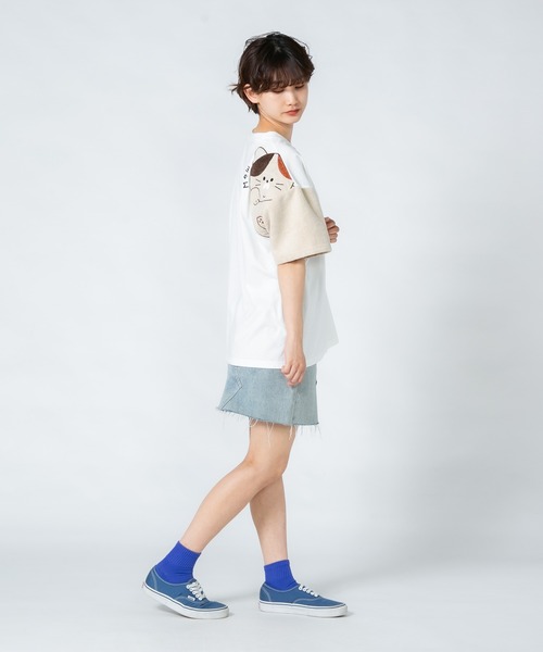 JEANS MATE（ジーンズメイト）の「【LIVERY/ライブリー】　猫 パンダ コアラ 半袖Tシャツ　アニマルシリーズ（Tシャツ/カットソー・レディース・ブラック/ミント/オフホワイト・FREE）」の12枚目の写真