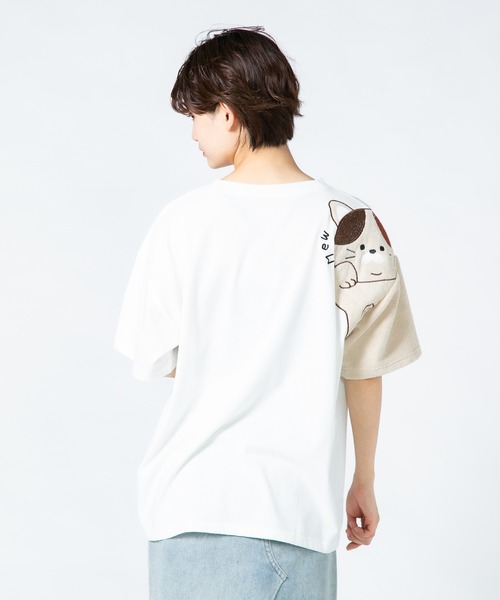 JEANS MATE（ジーンズメイト）の「【LIVERY/ライブリー】　猫 パンダ コアラ 半袖Tシャツ　アニマルシリーズ（Tシャツ/カットソー・レディース・ブラック/ミント/オフホワイト・FREE）」の6枚目の写真