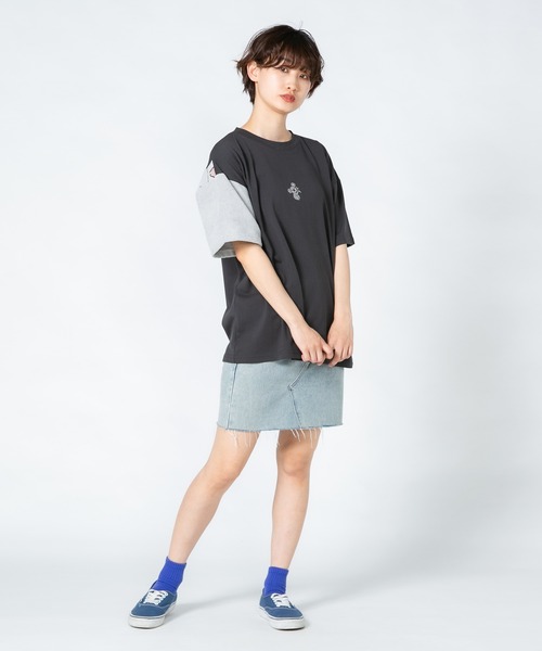 JEANS MATE（ジーンズメイト）の「【LIVERY/ライブリー】　猫 パンダ コアラ 半袖Tシャツ　アニマルシリーズ（Tシャツ/カットソー・レディース・ブラック/ミント/オフホワイト・FREE）」の15枚目の写真