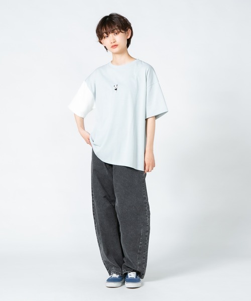 JEANS MATE（ジーンズメイト）の「【LIVERY/ライブリー】　猫 パンダ コアラ 半袖Tシャツ　アニマルシリーズ（Tシャツ/カットソー・レディース・ブラック/ミント/オフホワイト・FREE）」の22枚目の写真